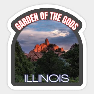 Garden of the gods, Illinois Sticker
